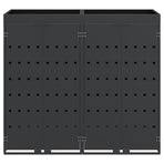 Wheelie Bin Storage for 2 Bins Anthracite 136 x 77,5 x 121,5 cm