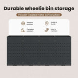 Wheelie Bin Storage for 4 Bins Anthracite 272 x 77,5 x 121,5 cm - Extra Image