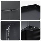 Wheelie Bin Storage for 5 Bins Anthracite 340 x 77,5 x 121,5 cm - Extra Image