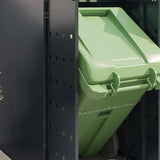 Wheelie Bin Storage for 5 Bins Anthracite 340 x 77,5 x 121,5 cm - 45-Degree Angle
