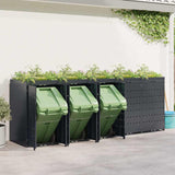 Wheelie Bin Storage for 5 Bins Anthracite 340 x 77,5 x 121,5 cm - Top-Down View