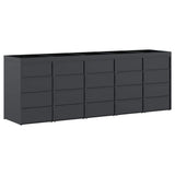 Wheelie Bin Storage for 5 Bins Anthracite 340 x 77,5 x 121,5 cm - Extra Image