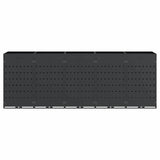 Wheelie Bin Storage for 5 Bins Anthracite 340 x 77,5 x 121,5 cm - Close-Up Angle