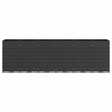 Wheelie Bin Storage for 6 Bins Anthracite 408 x 77,5 x 121,5 cm - Rear View