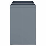 Wheelie Bin Storage for 3 Bins Light Grey 204 x 77,5 x 121,5 cm