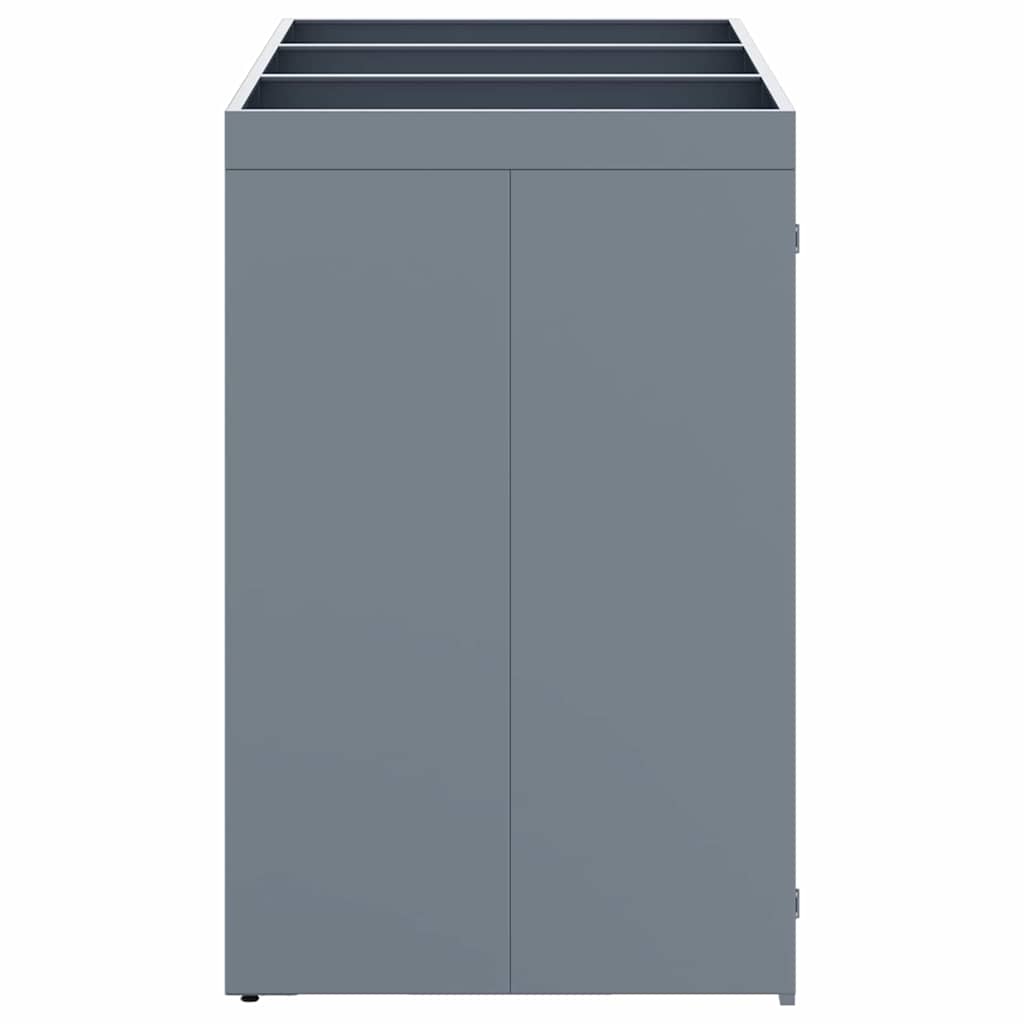 Wheelie Bin Storage for 3 Bins Light Grey 204 x 77,5 x 121,5 cm