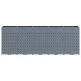 Wheelie Bin Storage for 5 Bins Light Grey 340 x 77,5 x 121,5 cm