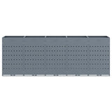 Wheelie Bin Storage for 5 Bins Light Grey 340 x 77,5 x 121,5 cm - Close-Up Angle