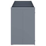 Wheelie Bin Storage for 5 Bins Light Grey 340 x 77,5 x 121,5 cm