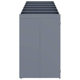 Wheelie Bin Storage for 6 Bins Light Grey 408 x 77,5 x 121,5 cm