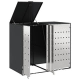 Wheelie Bin Storage for 3 Bins Anthracite 340 x 77.5 x 115.5 cm