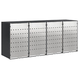 Wheelie Bin Storage for 3 Bins Steel Anthracite