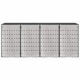 Wheelie Bin Storage for 3 Bins Steel Anthracite