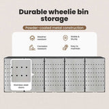 Wheelie Bin Storage for 3 Bins Steel Anthracite