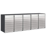 Wheelie Bin Storage for 3 Bins Steel Anthracite
