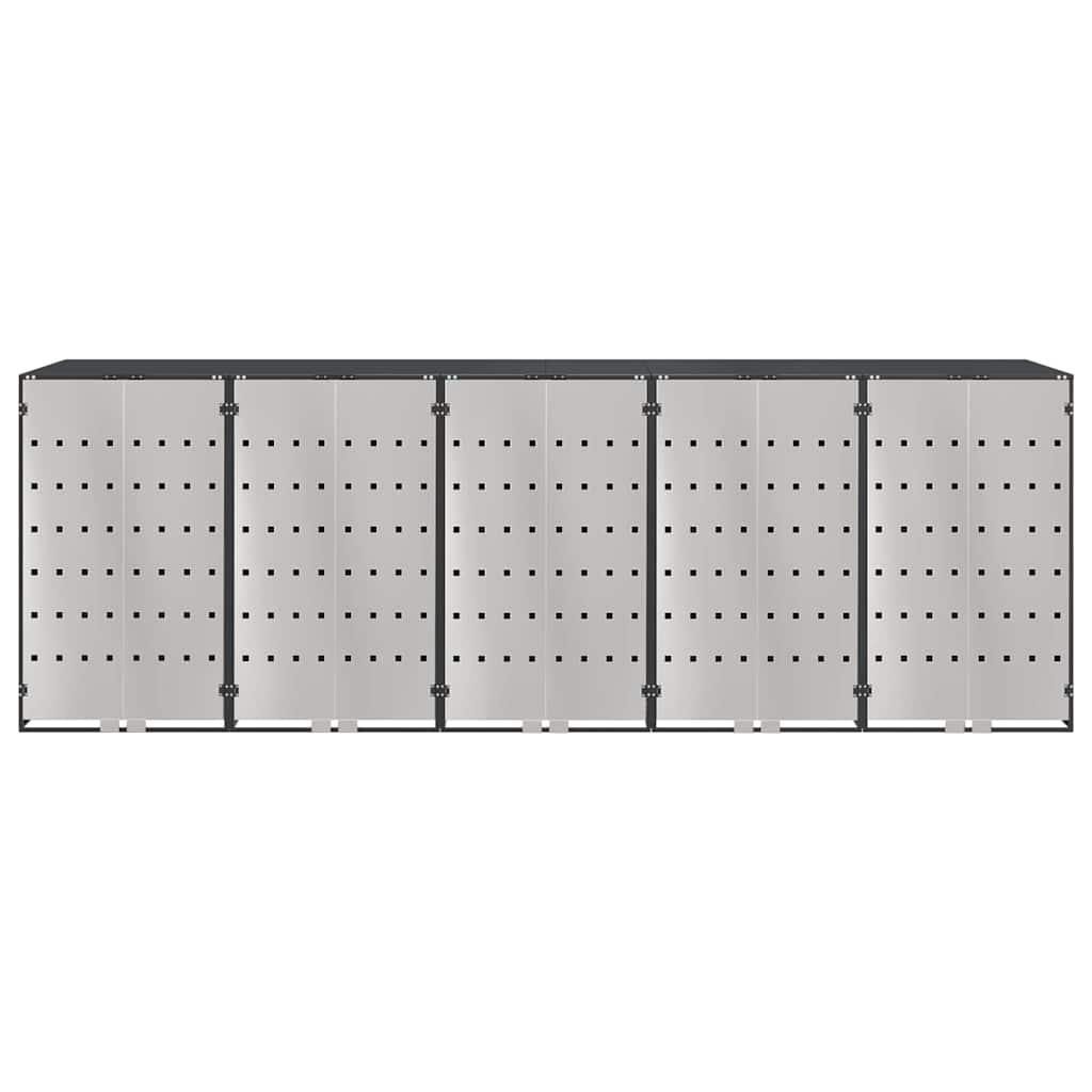 Wheelie Bin Storage for 3 Bins Steel Anthracite