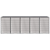 Wheelie Bin Storage for 3 Bins Steel Anthracite