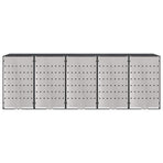 Wheelie Bin Storage for 3 Bins Stainless Steel Anthracite