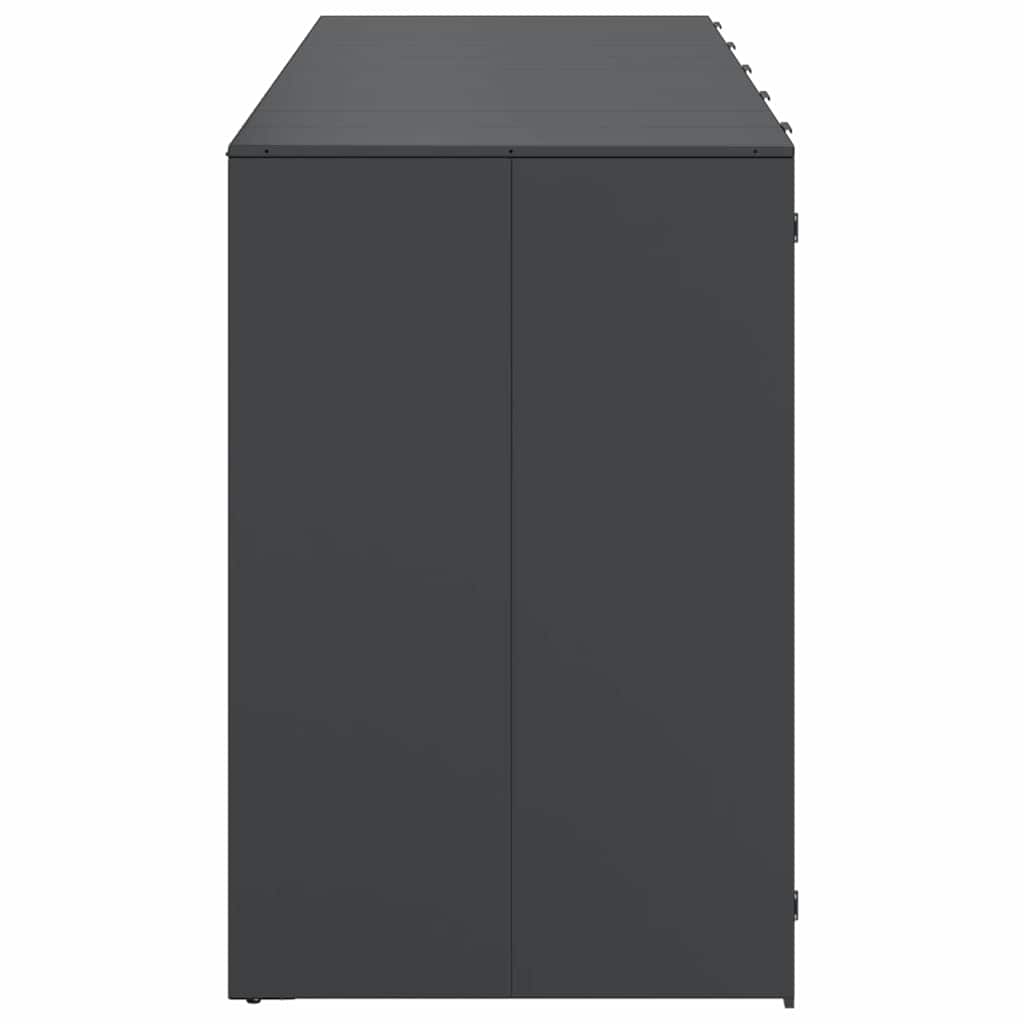 Wheelie Bin Storage for 3 Bins Steel Anthracite