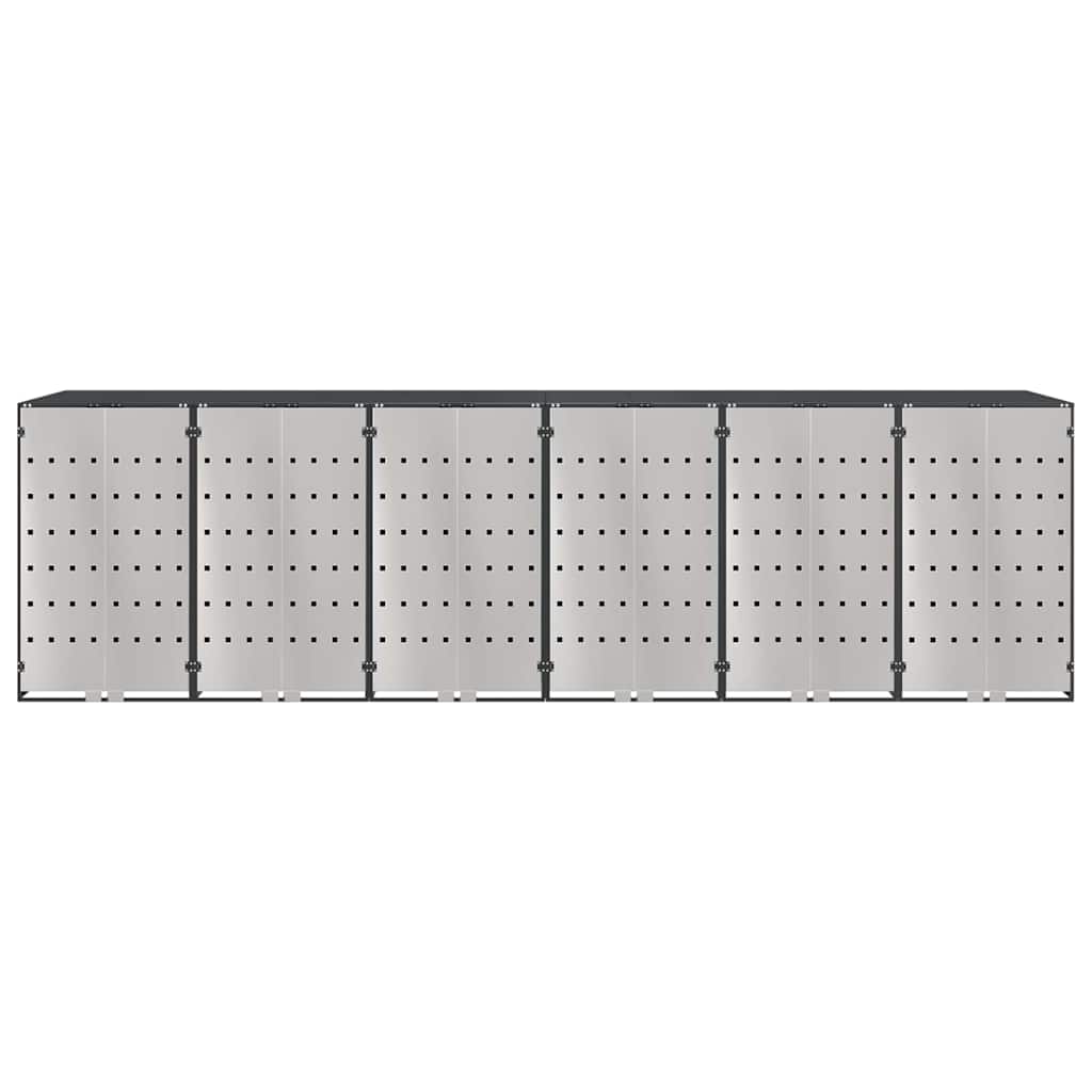 Wheelie Bin Storage for 3 Bins Steel Anthracite