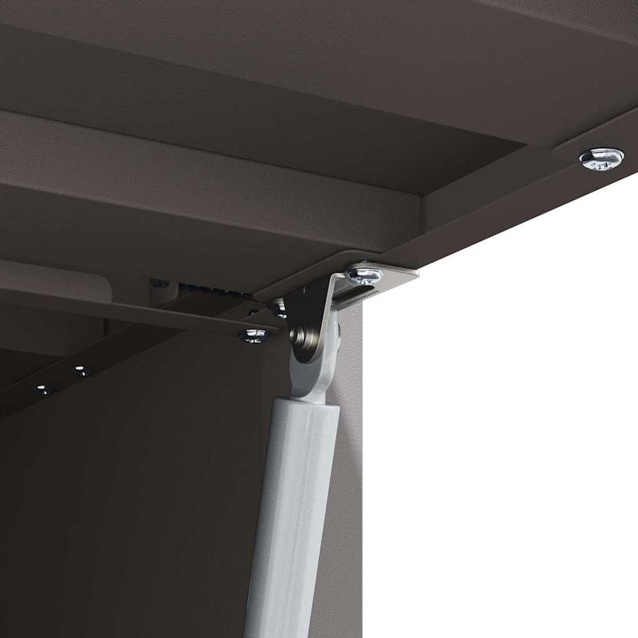 Wall Cabinet for Garage Black 80 x 33 x 35 cm