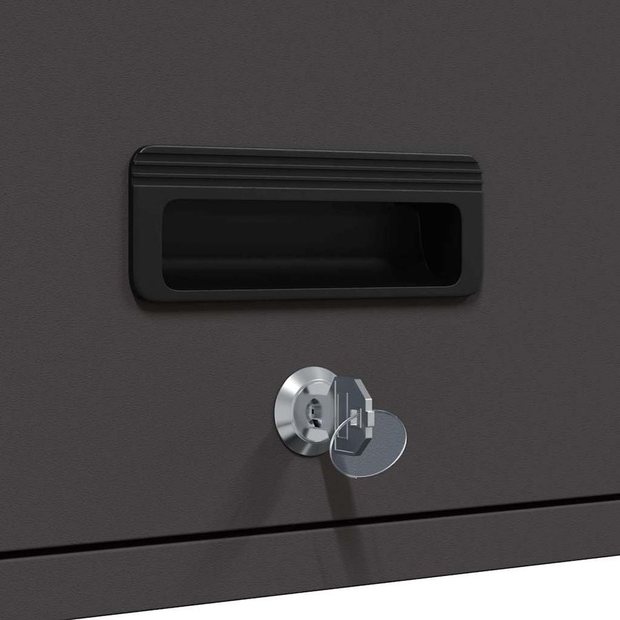 Wall Cabinet for Garage Black 80 x 33 x 35 cm