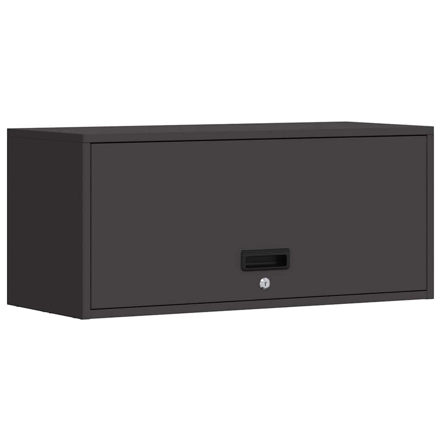 Wall Cabinet for Garage Black 80 x 33 x 35 cm