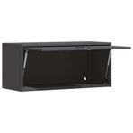 Wall Cabinet for Garage Black 80 x 33 x 35 cm