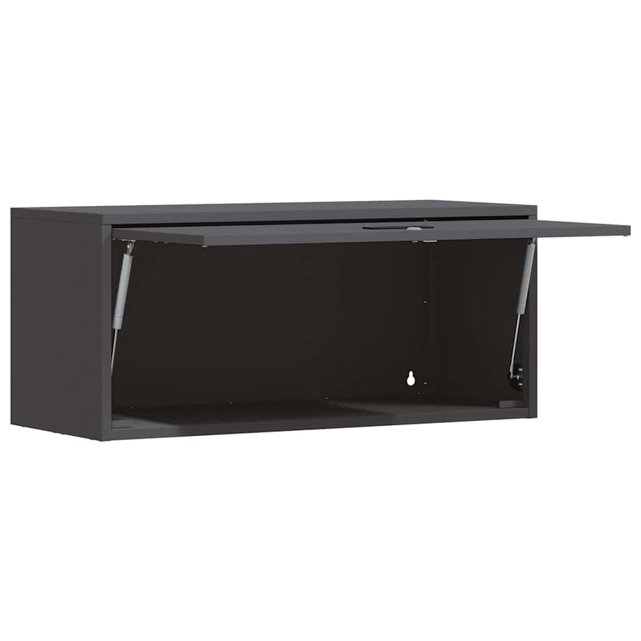 Wall Cabinet for Garage Black 80 x 33 x 35 cm