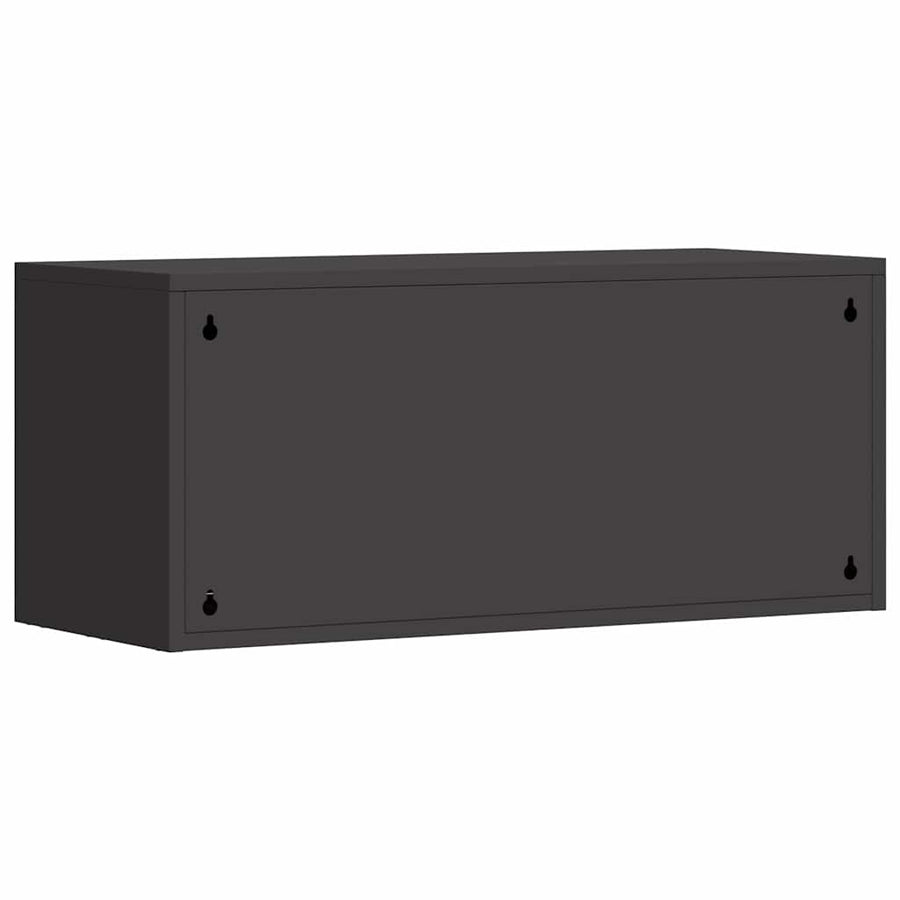 Wall Cabinet for Garage Black 80 x 33 x 35 cm