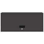 Wall Cabinet for Garage Black 80 x 33 x 35 cm