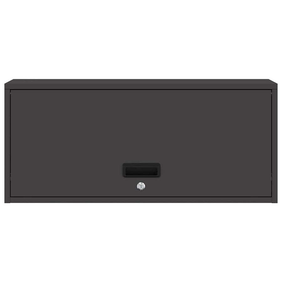 Wall Cabinet for Garage Black 80 x 33 x 35 cm