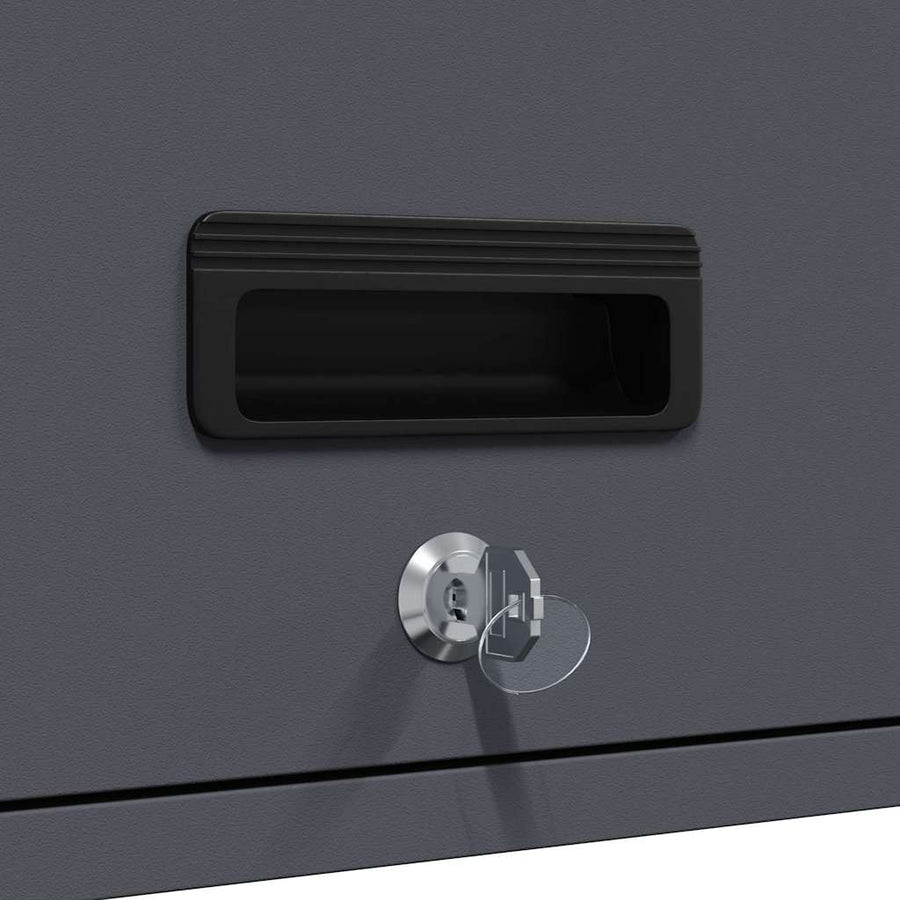 Wall Cabinet for Garage Anthracite 80 x 33 x 35 cm