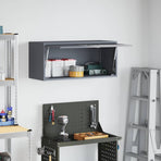 Wall Cabinet for Garage Anthracite 80 x 33 x 35 cm