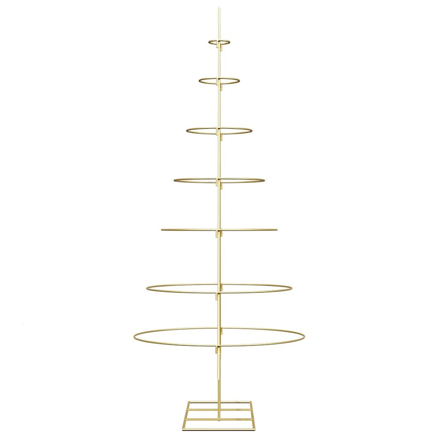 Metal Christmas Tree with Stand Gold 180 cm Powder-coated steel