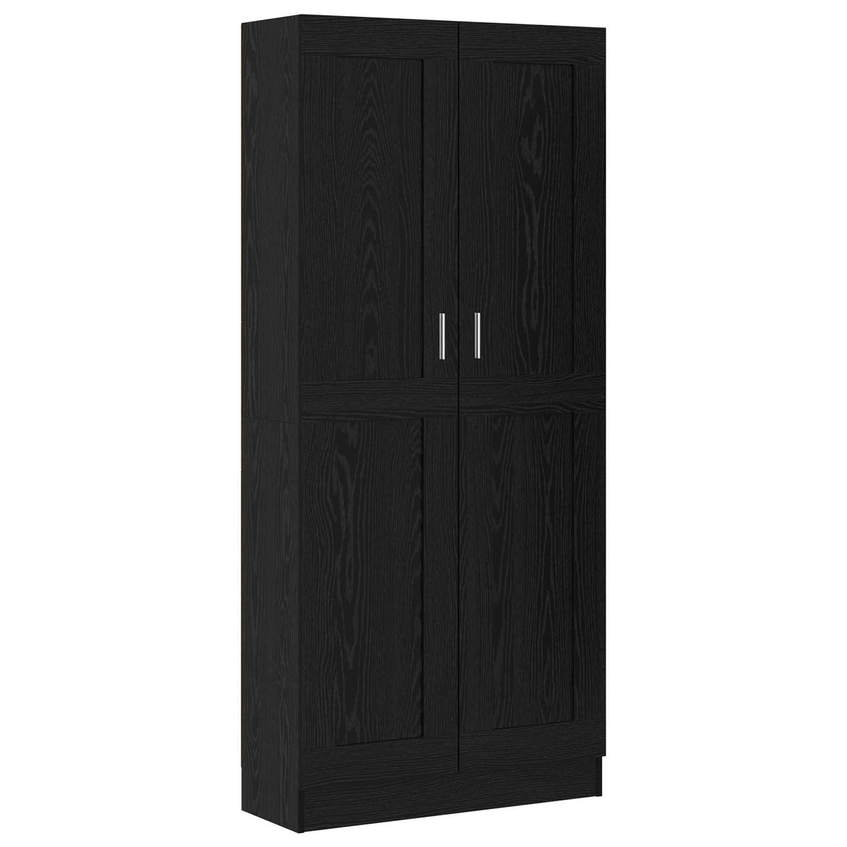 Book Cabinet Black Oak 82,5 x 30,5 x 185 cm Engineered Wood