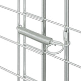 Chicken Cage 2 pcs Silver 600 x 100 x 210 cm Galvanised Steel - Extra Image