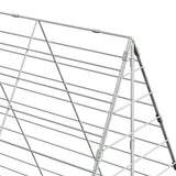Chicken Cage 2 pcs Silver 600 x 100 x 210 cm Galvanised Steel