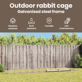 Chicken Cage 2 pcs Silver 600 x 100 x 210 cm Galvanised Steel