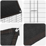 Chicken Cage 2 pcs Silver 600 x 100 x 210 cm Galvanised Steel - Extra Image
