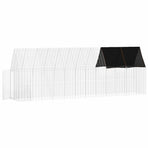 Chicken Cage 2 pcs Silver 600 x 100 x 210 cm Galvanised Steel