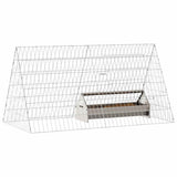 Chicken Cage Silver 110 x 55 x 55 cm Galvanised Steel