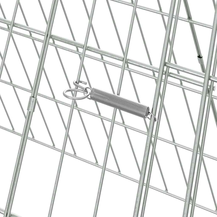 Chicken Cage Silver 215 x 55 x 55 cm Galvanised Steel