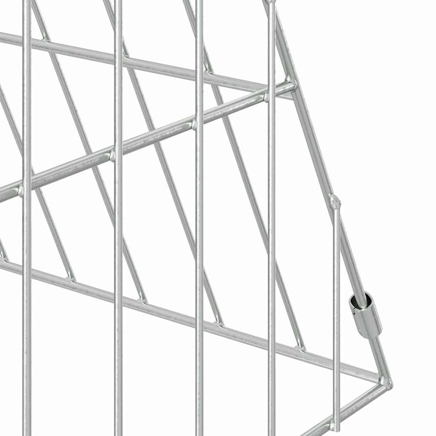 Chicken Cage Silver 215 x 55 x 55 cm Galvanised Steel