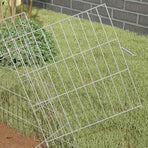 Chicken Cage Silver 215 x 55 x 55 cm Galvanised Steel