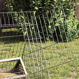 Chicken Cage Silver 430 x 55 x 55 cm Galvanised Steel - Top-Down View