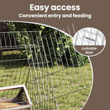 Chicken Cage Silver 430 x 55 x 55 cm Galvanised Steel