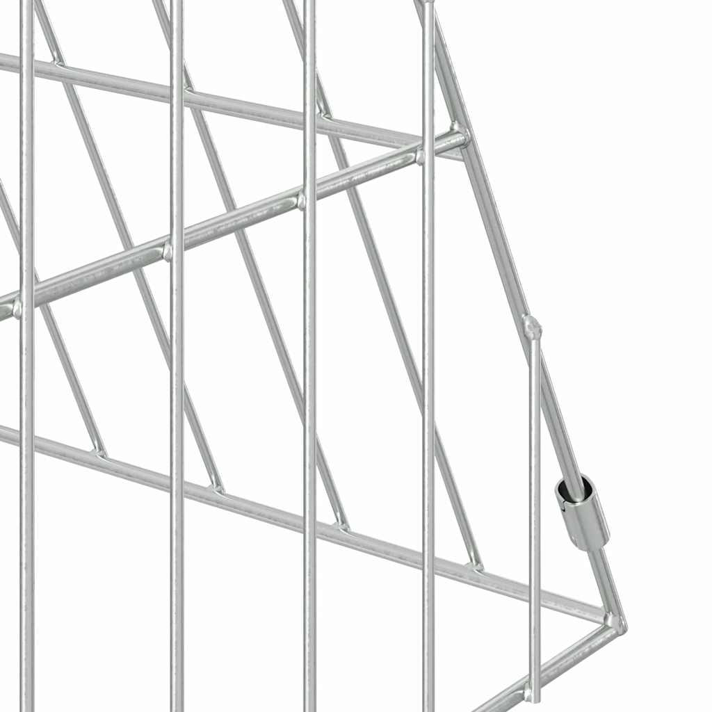 Chicken Cage Silver 650 x 55 x 55 cm Galvanised Steel