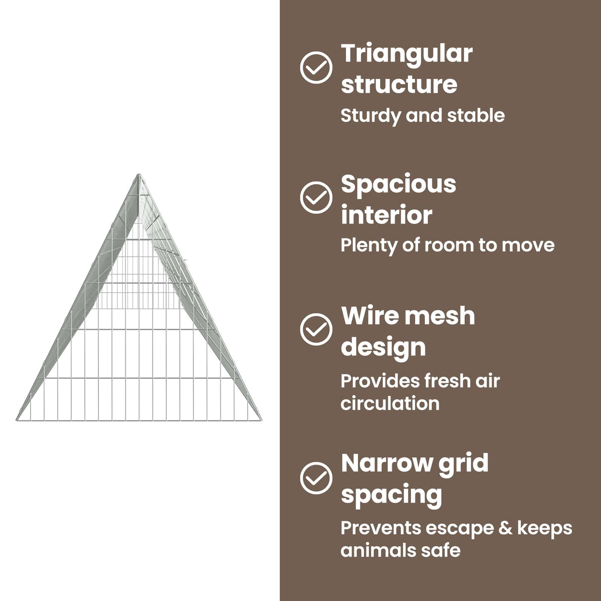 Chicken Cage Silver 650 x 55 x 55 cm Galvanised Steel
