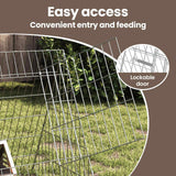 Chicken Cage Silver 650 x 55 x 55 cm Galvanised Steel